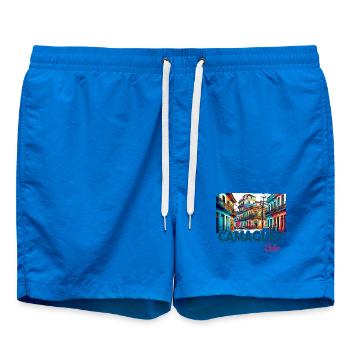 Camagüey, Cuba, Caraïbes, Design - Short de bain - cobalt blue - Devant - AI Model Male 185 light (185cm)