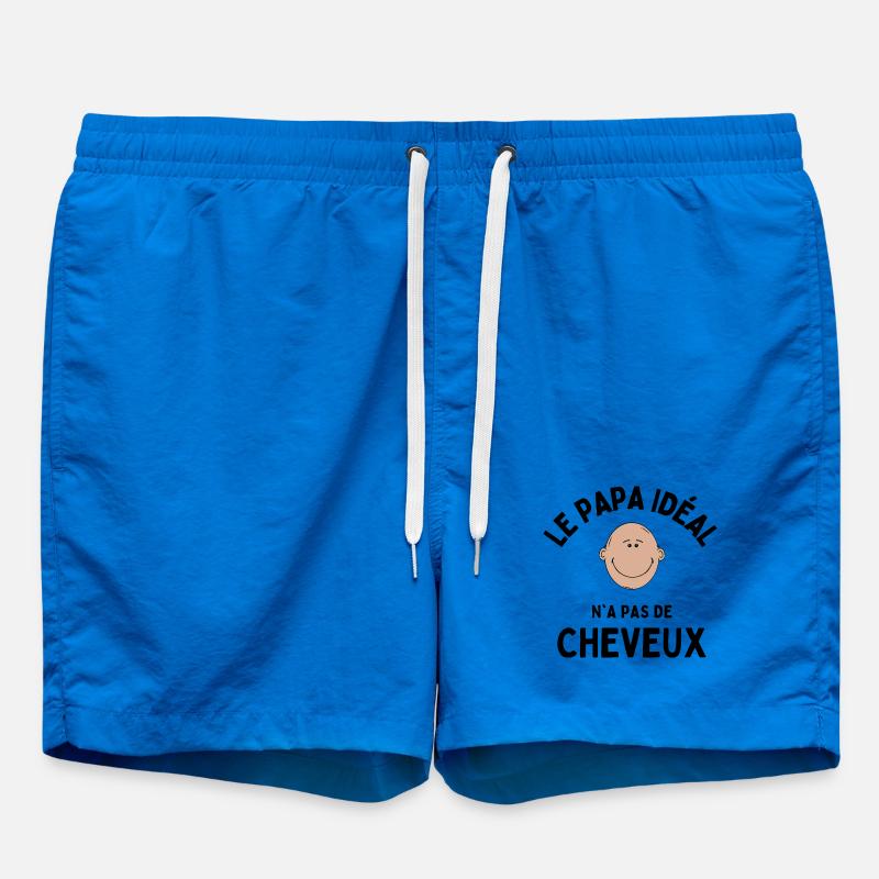le papa ideal n'a pas de cheveux - Short de bain - cobalt blue