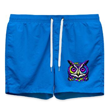 Owl - Swim Trunks - cobalt blue - Front