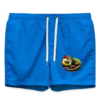 Loutre - Short de bain - cobalt blue - Devant - AI Model Male 185 light (185cm)