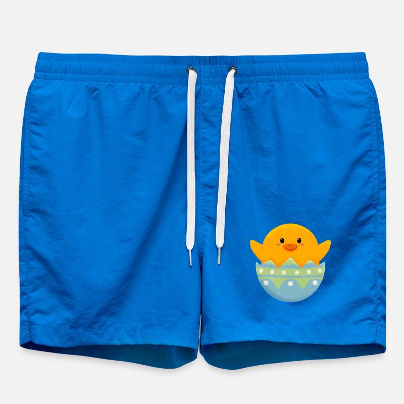 poussin dans l’œuf de Pâques - Short de bain - cobalt blue