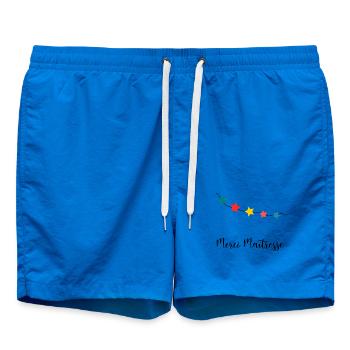 GELIEBTE. VIELEN DANK. DANKE HERRIN. GESCHENK - Badeshorts - Cobalt blue - Vorne - AI Model Male 185 light (185cm)