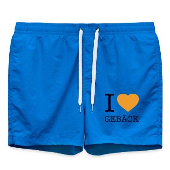J’adore les pâtisseries - Short de bain - cobalt blue - Devant - AI Model Male 185 light (185cm)