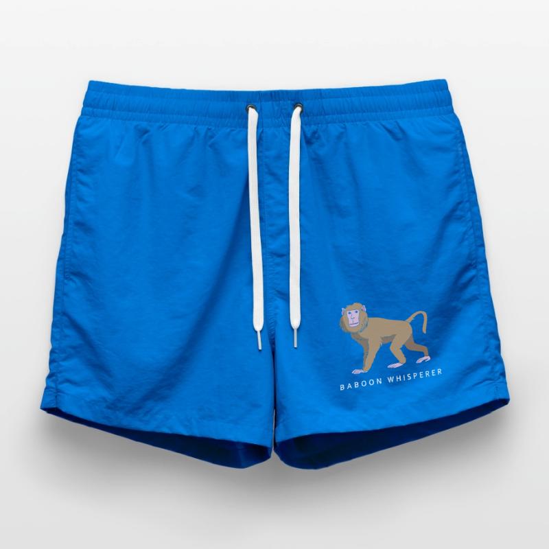 Baboon Baboon Primate Monkey Monkey Swim Trunks