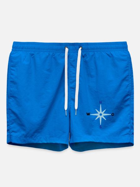 Compass Cardinal Directions Star Compass Maritime - Swim Trunks - cobalt blue