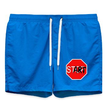 Panneau de démarrage Graffiti Panneau d’arrêt - Short de bain - cobalt blue - Devant