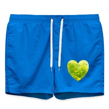 Cœur avec des fleurs pour cadeau de la fête des mères Fête des Mères - Short de bain - cobalt blue - Devant