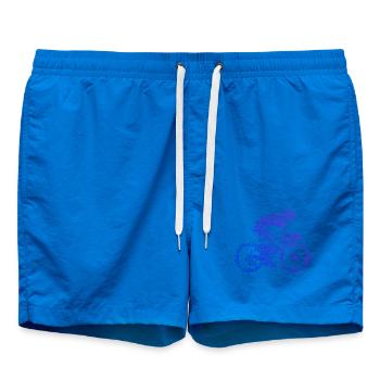 Idée cadeau pour un vélo de route avec vélo de route - Short de bain - cobalt blue - Devant - AI Model Male 185 light (185cm)