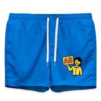 Lehrerin Grundschule ABC Vektor - Badeshorts - Cobalt blue - Vorne