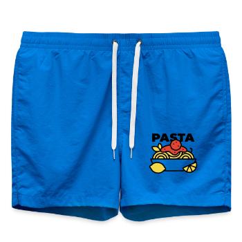 Pasta Schüssel Spaghetti Italien Foodie - Badeshorts - Cobalt blue - Vorne - AI Model Male 185 light (185cm)