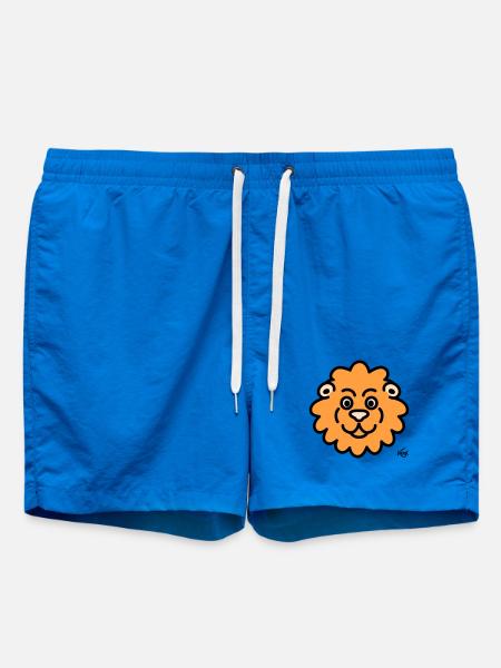 Lion Large - Swim Trunks - cobalt blue