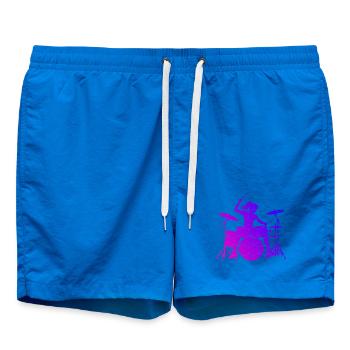 Playing the drums Gift for the percussionist - Swim Trunks - cobalt blue - Front
