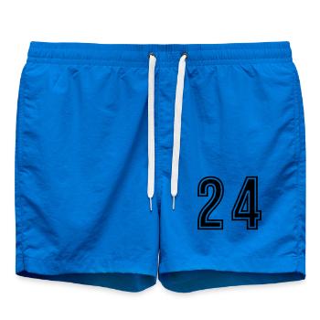 24 Symbole numérique - Short de bain - cobalt blue - Devant - AI Model Male 185 light (185cm)