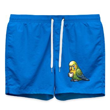 Wellensittich Wellensittichbesitzer Wellensittiche - Badeshorts - Cobalt blue - Vorne - AI Model Male 185 light (185cm)