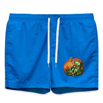 Cosysaurus Rex mit Pilzen (NO AI / Ohne KI) - Badeshorts - Cobalt blue - Vorne - AI Model Male 185 light (185cm)