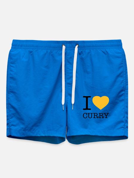 I LOVE CURRY - Swim Trunks - cobalt blue