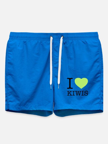 I LOVE KIWIS Kiwi - Swim Trunks - cobalt blue