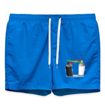 Graffiti wars - Short de bain - cobalt blue - Devant
