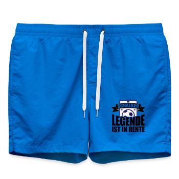 Die Schalker Legende ist in Rente | Schalke Spruch - Badeshorts - Cobalt blue - Vorne