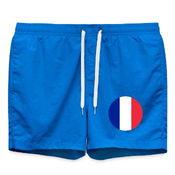 Autocollant rond drapeau de la France Aufkleber Frankreich - Short de bain - cobalt blue - Devant