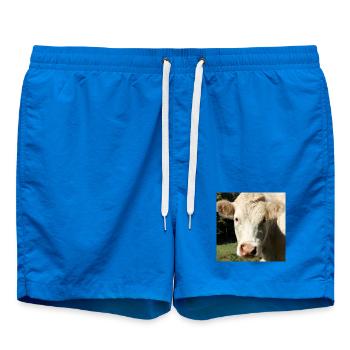 Kuh Poster - Badeshorts - Cobalt blue - Vorne