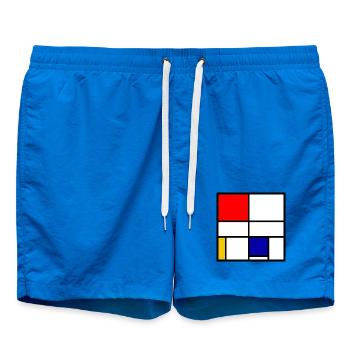 Mondrian 3 - Short de bain - cobalt blue - Devant