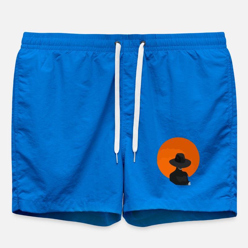 Frau mit Hut - Badeshorts - Cobalt blue