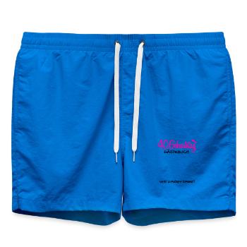40 Geburtstag Gästebuch Deko Geschenk - Badeshorts - Cobalt blue - Vorne - AI Model Male 185 light (185cm)