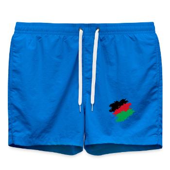 Malawi couleurs drapeau drapeau brosse - Short de bain - cobalt blue - Devant - AI Model Male 185 light (185cm)