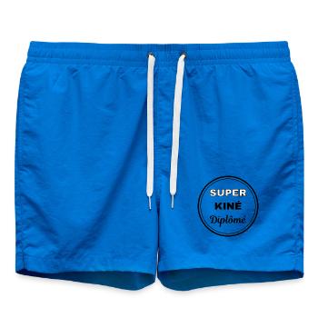 super kiné diplômé badge kinésithérapeute - Short de bain - cobalt blue - Devant