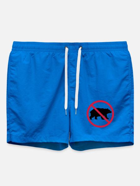 Bear Forbidden Shield - Swim Trunks - cobalt blue