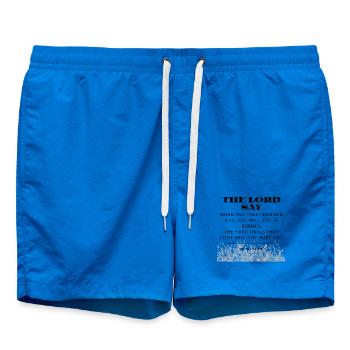 Verset biblique - Short de bain - cobalt blue - Devant