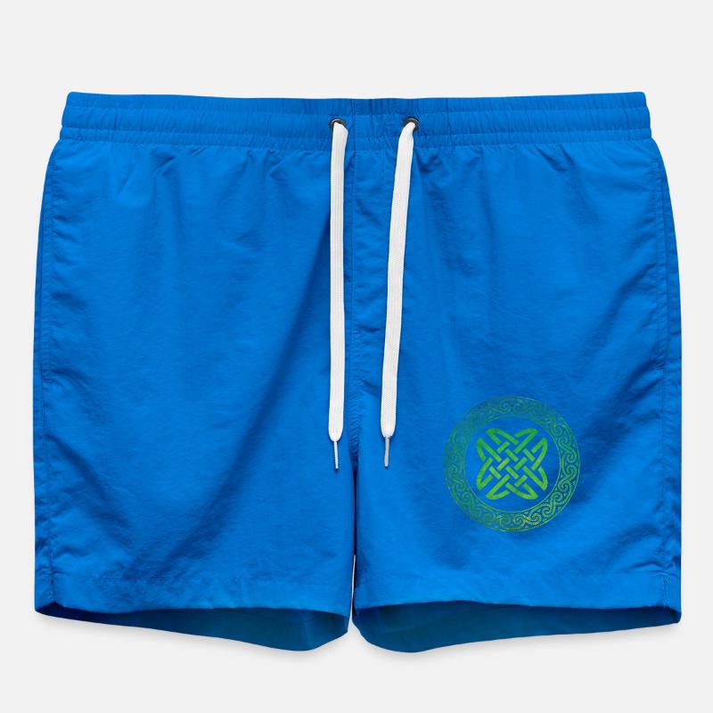 Celtic Knot - Swim Trunks - cobalt blue
