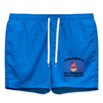 Cool Humorvoll Oma Statement Großmutter Enkelkind - Badeshorts - Cobalt blue - Vorne