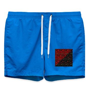 Cœur tribal rouge et noir - Short de bain - cobalt blue - Devant