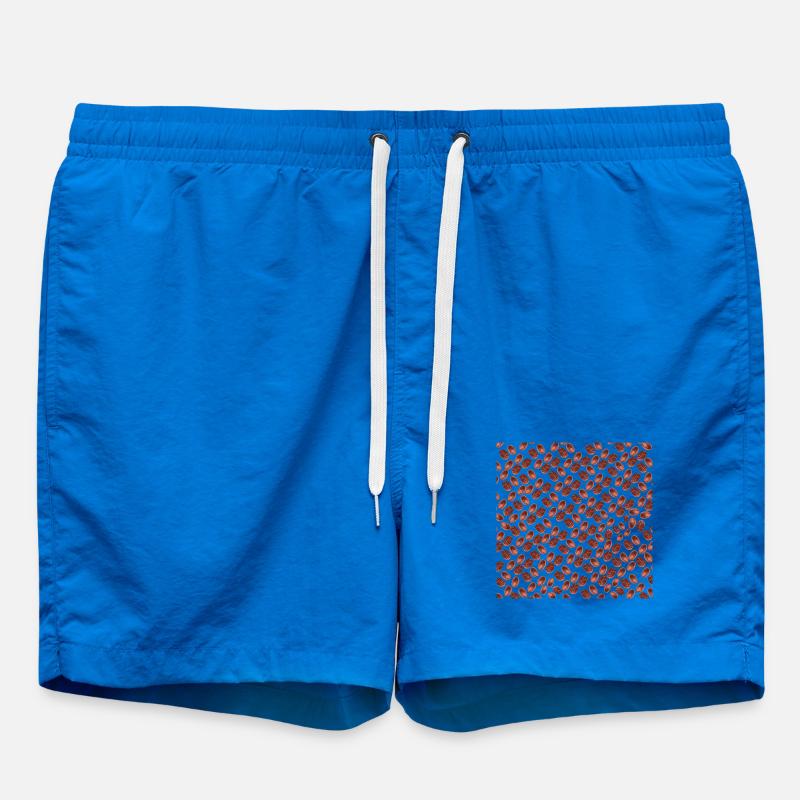 kaffeeshirts unisex, kaffeebohnenmuster - Badeshorts - Cobalt blue