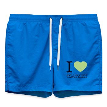 I LOVE TZATZIKI Zaziki Gyros Griechenland - Badeshorts - Cobalt blue - Vorne