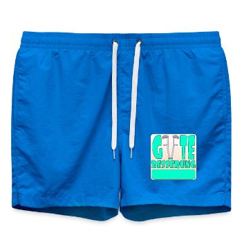 Gute Besserung Krankenhaus - GEHHILFE - VORNAME - Badeshorts - Cobalt blue - Vorne