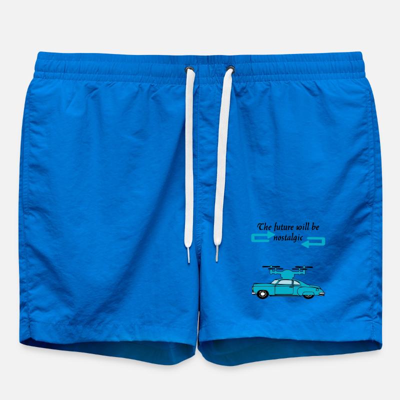 Der Futur wird nostalgisch sein - Badeshorts - Cobalt blue