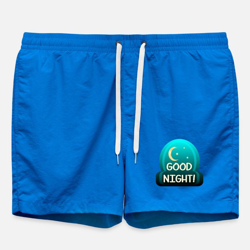 Good Night - Sleeping - Swim Trunks - cobalt blue