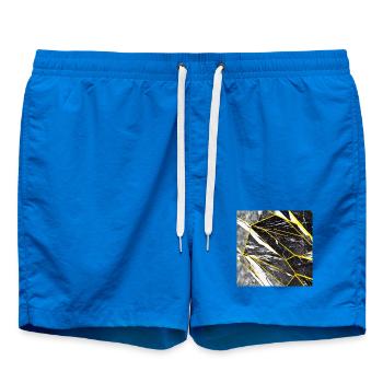 Marbre Or Noir Faux - Short de bain - cobalt blue - Devant