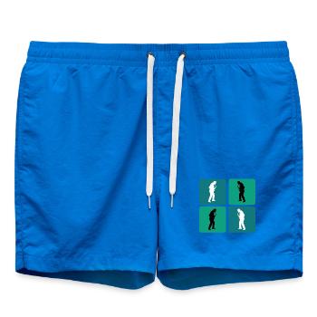 Saxophone Design - Swim Trunks - cobalt blue - Front