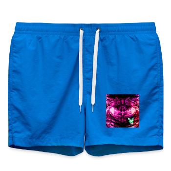 Kaleidoskopische Tie-Dye Schmetterling - Badeshorts - Cobalt blue - Vorne