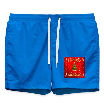 Frohe Weihnachten Version 2 - Badeshorts - Cobalt blue - Vorne