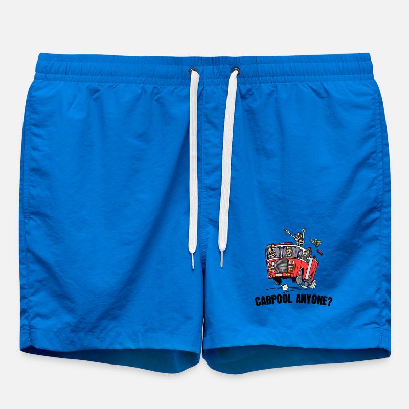 Berufsfeuerwehr Feuerwehr Statement Feuerwehrauto - Badeshorts - Cobalt blue
