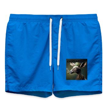 Cannabiche 04 mit Typografie - Badeshorts - Cobalt blue - Vorne