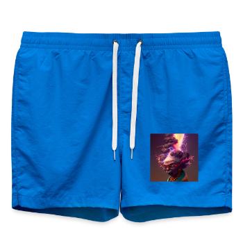 elektrik-Porträt 13 – Neonvulkanische Großmutter - Badeshorts - Cobalt blue - Vorne