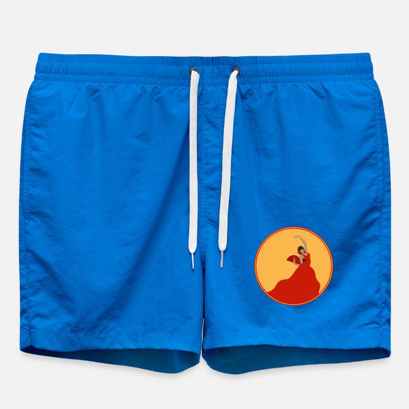 Flamenco Dancer 3 - Swim Trunks - cobalt blue