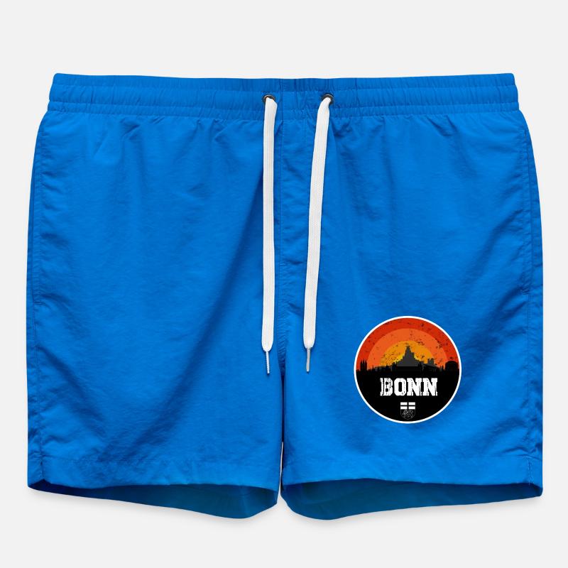Bonn Skyline Original - Swim Trunks - cobalt blue