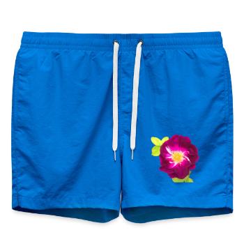 Purple Rose - Gemälde - Badeshorts - Cobalt blue - Vorne